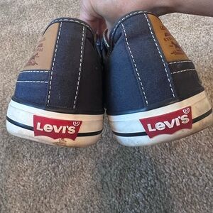 Levi's Sneakers Men's Size 10 Denim Blue Low Top Casual Skater Shoes.
